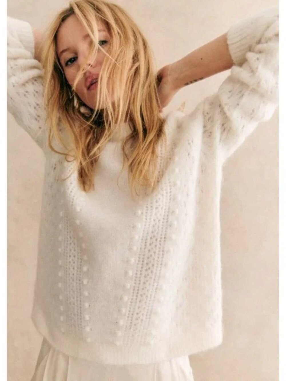 Sezane Come Jumper in Ecru size M NWT - Picture 5 of 13
